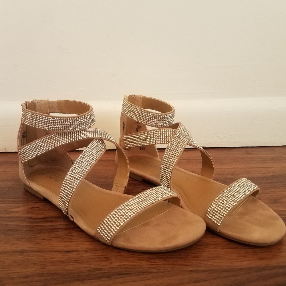 Sparkly Nude Sandals